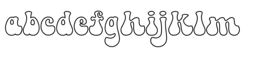 Retro Groovy Outline