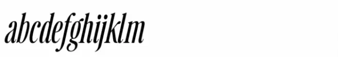 Retro Voice Extra Light Condensed One Italic