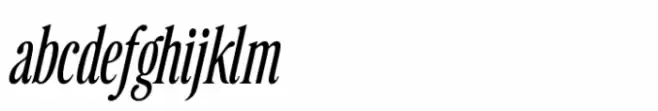 Retro Voice Extra Light Condensed Two Italic