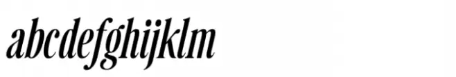 Retro Voice Light Condensed One Italic