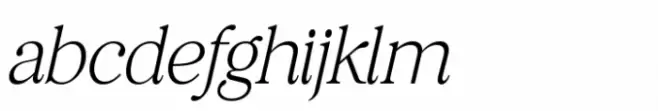 Retro Voice Thin Expanded Two Italic