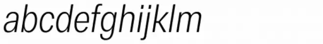 RF Dewi Condensed Light Italic
