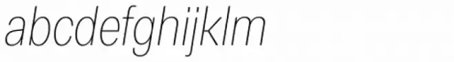 RF Dewi Condensed Thin Italic