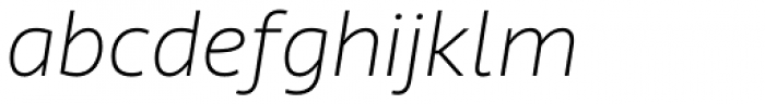 Riona Sans Thin Italic