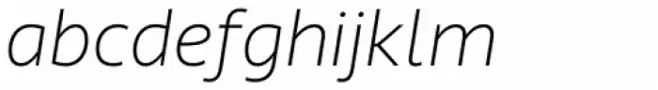 Riona Sans Thin Italic