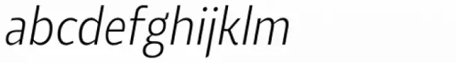 Roanne Condensed Extra Light Italic