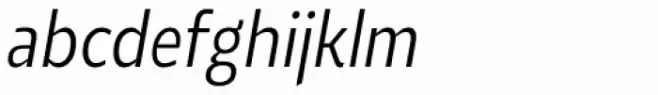 Roanne Condensed Light Italic