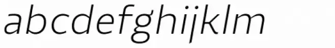 Roanne Extra Light Italic