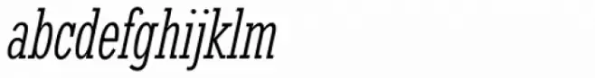 Rockwell Nova Condensed Light Italic