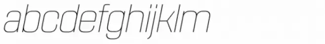 Rohn Rounded Thin Italic