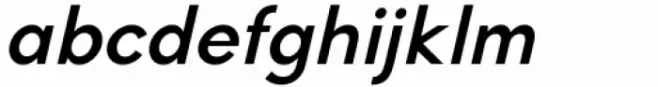 Romela Semi Bold Italic
