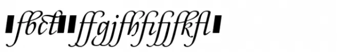 Ronsard Script Ligatures