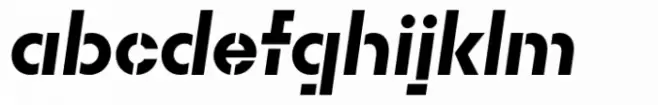 Rothek Stencil Black Italic