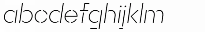 Rothek Stencil ExLight Italic