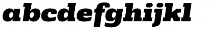 Rude Slab SemiWide Black Italic