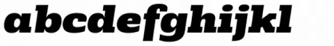 Rude Slab SemiWide Black Italic