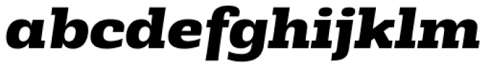 Rude Slab SemiWide Extra Bold Italic