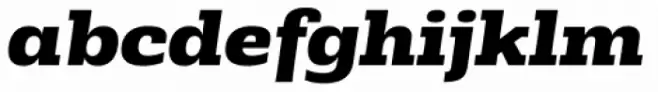 Rude Slab SemiWide Extra Bold Italic