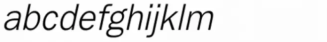 Ryman Gothic Thin Italic