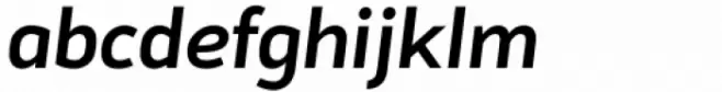 Sadi Sans Semi Bold Italic