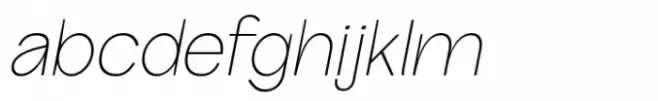 Saffron Grotesk Thin Italic