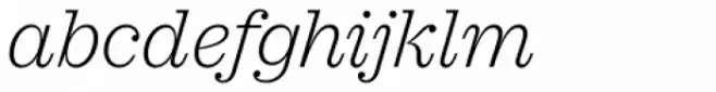 Sagona Extra Light Italic