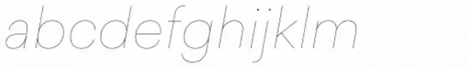 Sailec Hairline Italic