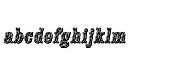 Saloon Girl Dot Italic