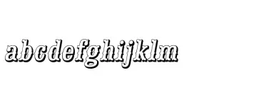 Saloon Girl Open Italic
