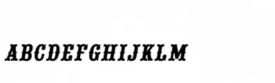 Saloon Girl SC Fill Italic