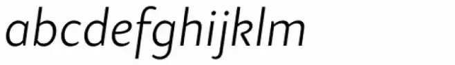 Samo Sans Pro Light Italic