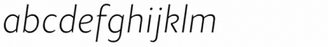 Samo Sans Pro Thin Italic