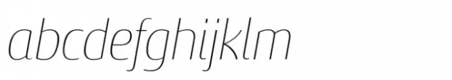 Sancoale Gothic Condensed Thin Italic