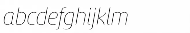 Sancoale Gothic Norm Thin Italic