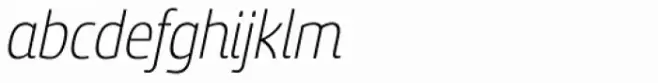 Sancoale Narrow Light Italic
