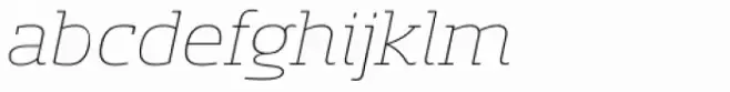 Sancoale Slab Ext Thin Italic