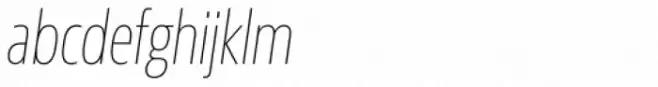 Sans Beam Head Thin Italic