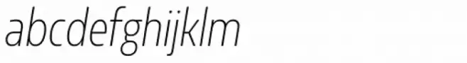 Sarun Pro Condensed Extra Light Italic