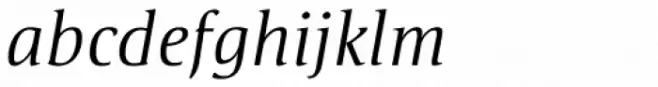Satero Serif Pro Light Italic