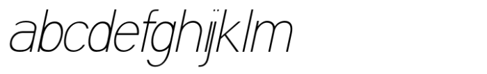 Saviko Sans Thin Italic