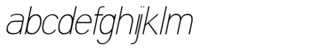 Saviko Sans Thin Italic