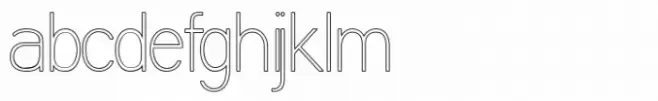 Saviko Sans Thin Outline