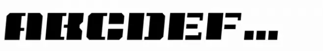 SbB Intermodal Stencil F Italic 5