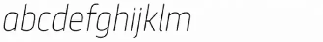 Scansky Condensed Thin Italic