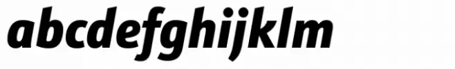 Schnebel Sans ME Condensed Black Italic
