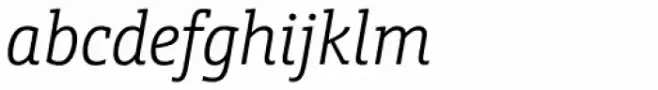 Schnebel Slab Pro Condensed Light Italic