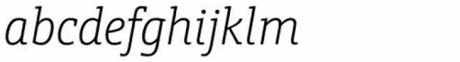 Schnebel Slab Pro Condensed Thin Italic