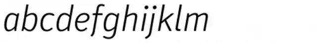 Secca Soft Light Italic