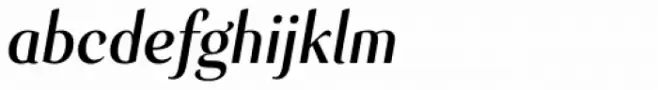 Senlot Cond Demi Italic