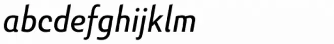 Senlot Sans Condensed Regular Italic